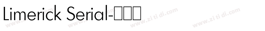 Limerick Serial字体转换